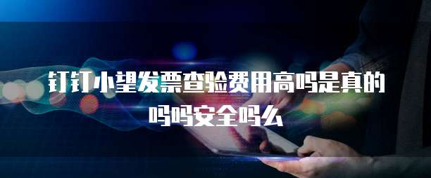 钉钉小望发票查验费用高吗是真的吗吗安全吗么