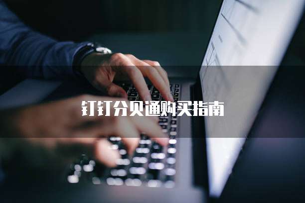 钉钉分贝通购买指南