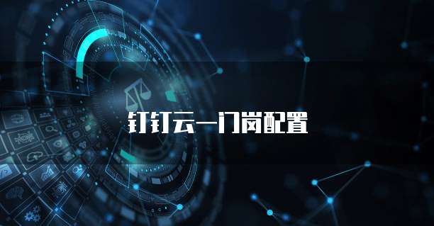 钉钉云一门岗配置