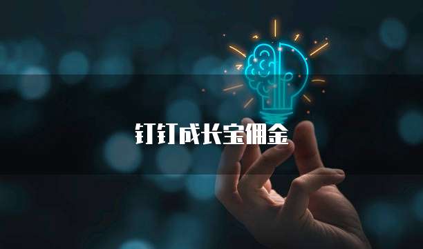 钉钉成长宝佣金