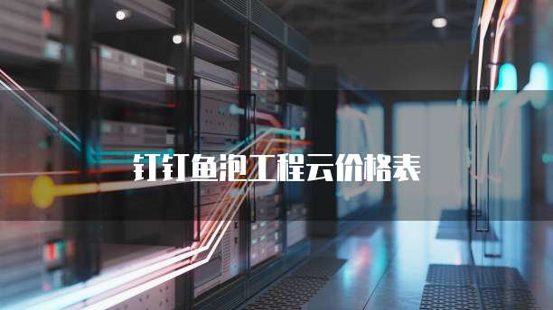 钉钉鱼泡工程云价格表