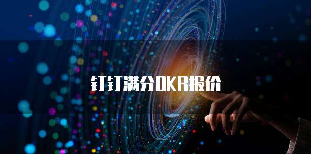 钉钉满分OKR报价