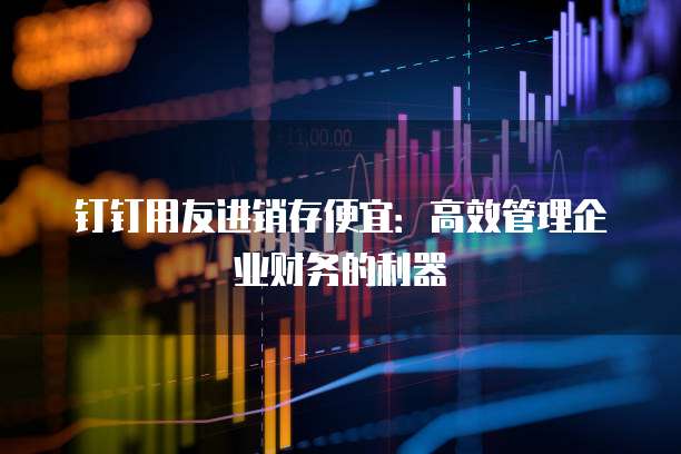 钉钉用友进销存便宜:高效管理企业财务的利器