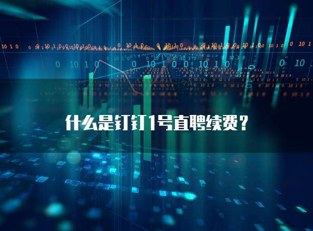 什么是钉钉1号直聘续费?