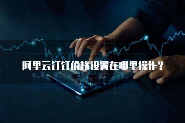 阿里云钉钉价格设置在哪里操作?