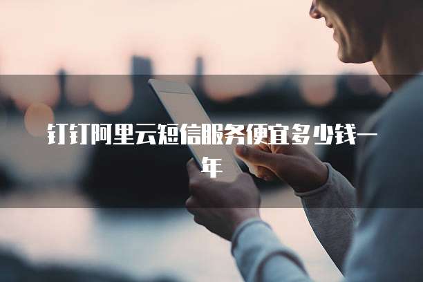 钉钉阿里云短信服务便宜多少钱一年