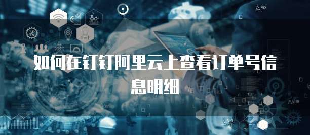 如何在钉钉阿里云上查看订单号信息明细