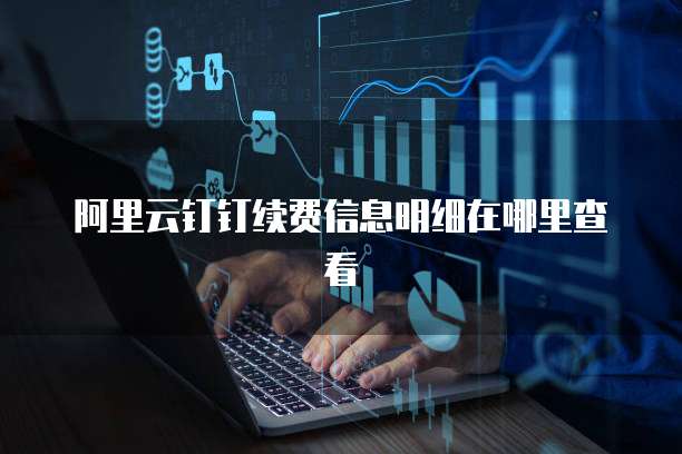 阿里云钉钉续费信息明细在哪里查看