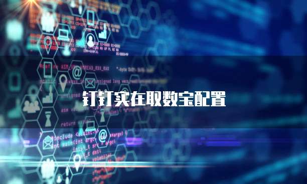 钉钉实在取数宝配置