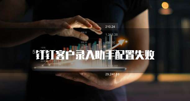 钉钉客户录入助手配置失败