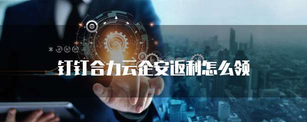 钉钉合力云企安返利怎么领
