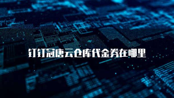 钉钉冠唐云仓库代金券在哪里