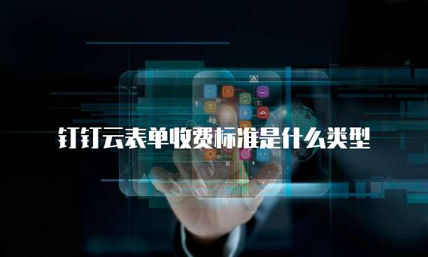 钉钉云表单收费标准是什么类型