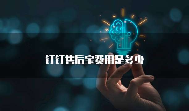 钉钉售后宝费用是多少