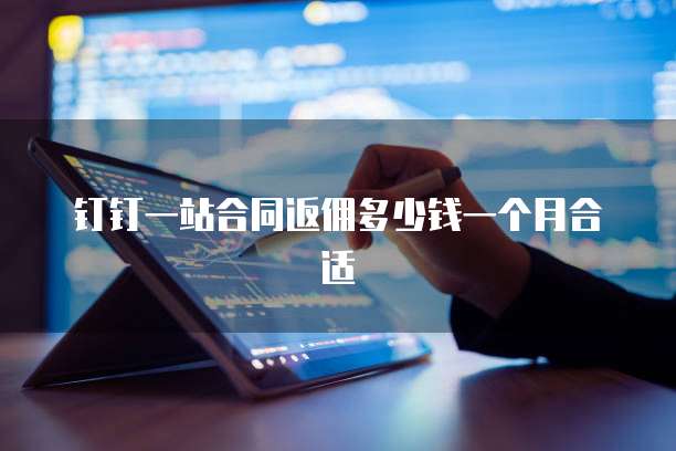 钉钉一站合同返佣多少钱一个月合适