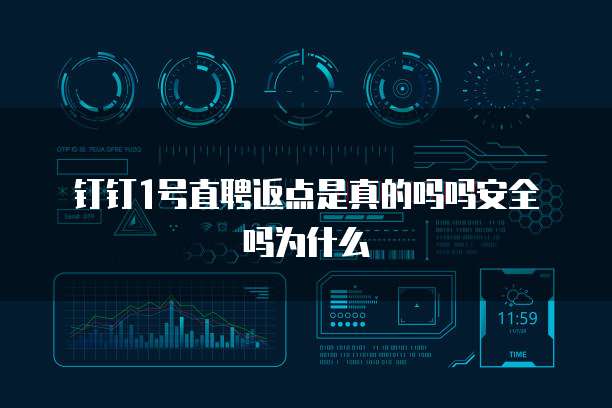 钉钉1号直聘返点是真的吗吗安全吗为什么
