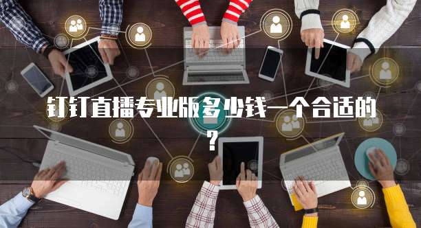 钉钉直播专业版多少钱一个合适的?