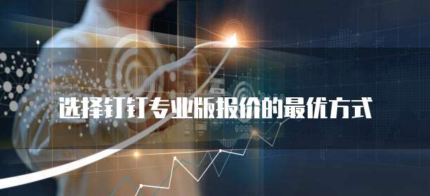 选择钉钉专业版报价的最优方式