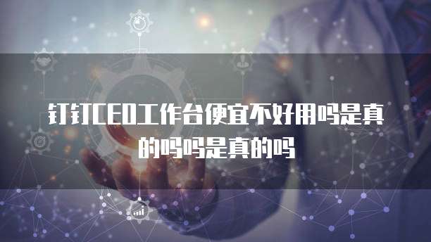 钉钉CEO工作台便宜不好用吗是真的吗吗是真的吗
