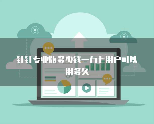 钉钉专业版多少钱一万七用户可以用多久