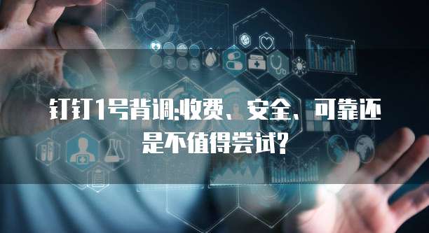 钉钉1号背调:收费、安全、可靠还是不值得尝试?