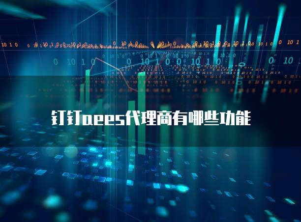 钉钉aees代理商有哪些功能