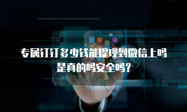 专属钉钉多少钱能提现到微信上吗是真的吗安全吗?