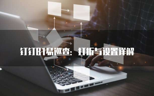 钉钉B1易巡查:打折与设置详解