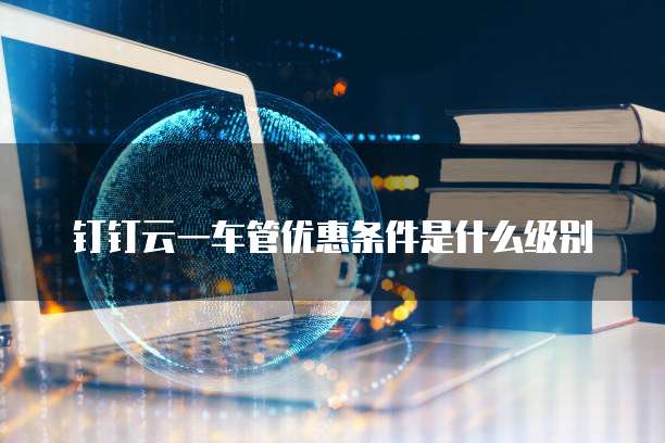 钉钉云一车管优惠条件是什么级别