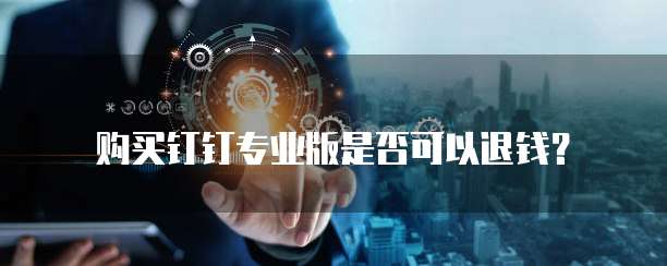 购买钉钉专业版是否可以退钱?