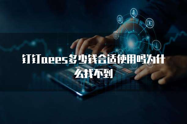 钉钉aees多少钱合适使用吗为什么找不到
