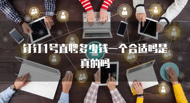 钉钉1号直聘多少钱一个合适吗是真的吗