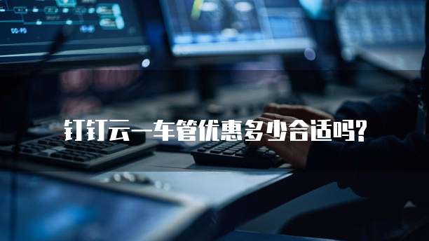 钉钉云一车管优惠多少合适吗?