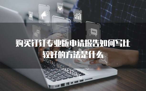 购买钉钉专业版申请报告如何写比较好的方法是什么