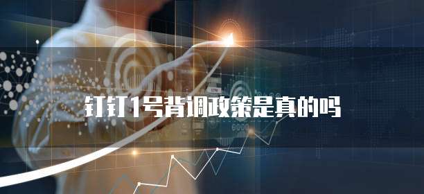 钉钉1号背调政策是真的吗