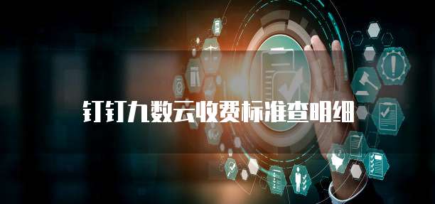 钉钉九数云收费标准查明细