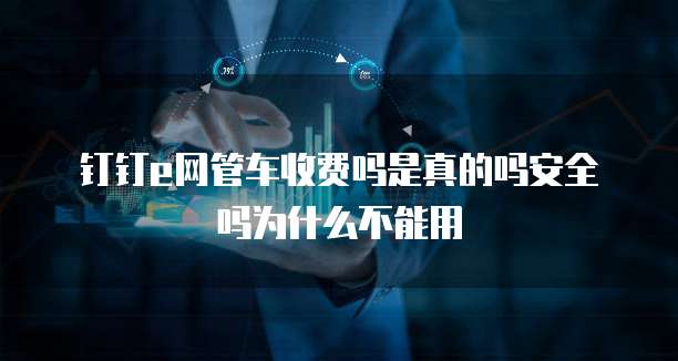钉钉e网管车收费吗是真的吗安全吗为什么不能用