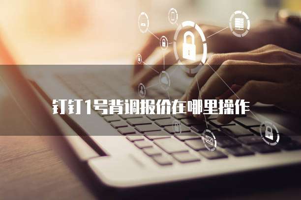 钉钉1号背调报价在哪里操作