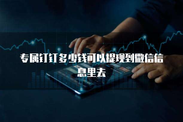 专属钉钉多少钱可以提现到微信信息里去