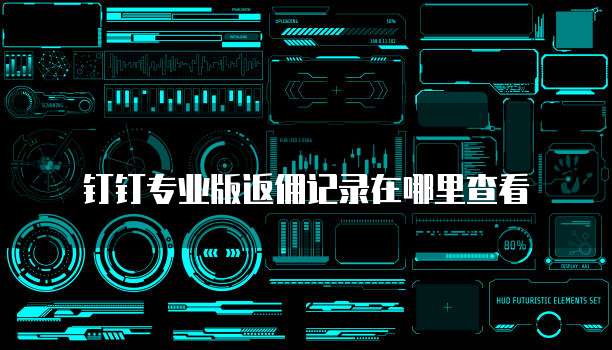 钉钉专业版返佣记录在哪里查看