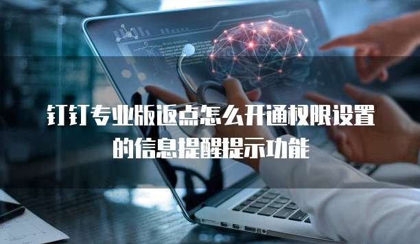 钉钉专业版返点怎么开通权限设置的信息提醒提示功能