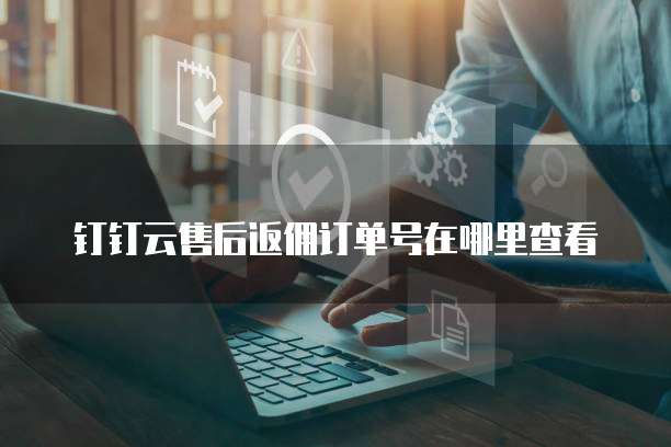 钉钉云售后返佣订单号在哪里查看