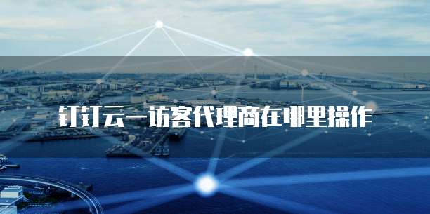 钉钉云一访客代理商在哪里操作