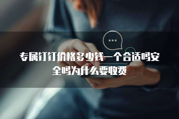 专属钉钉价格多少钱一个合适吗安全吗为什么要收费