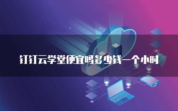 钉钉云学堂便宜吗多少钱一个小时