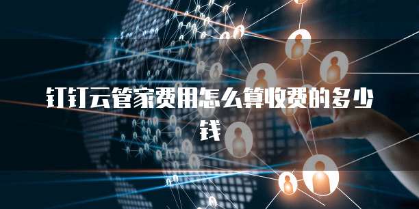 钉钉云管家费用怎么算收费的多少钱