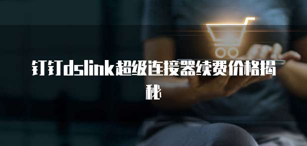 钉钉dslink超级连接器续费价格揭秘