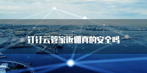 钉钉云管家返佣真的安全吗