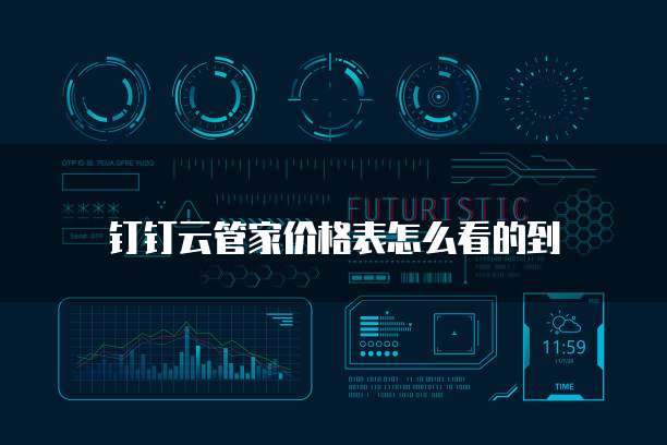 钉钉云管家价格表怎么看的到