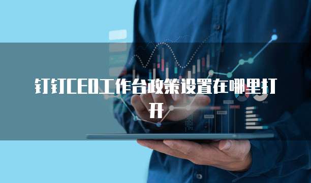 钉钉CEO工作台政策设置在哪里打开